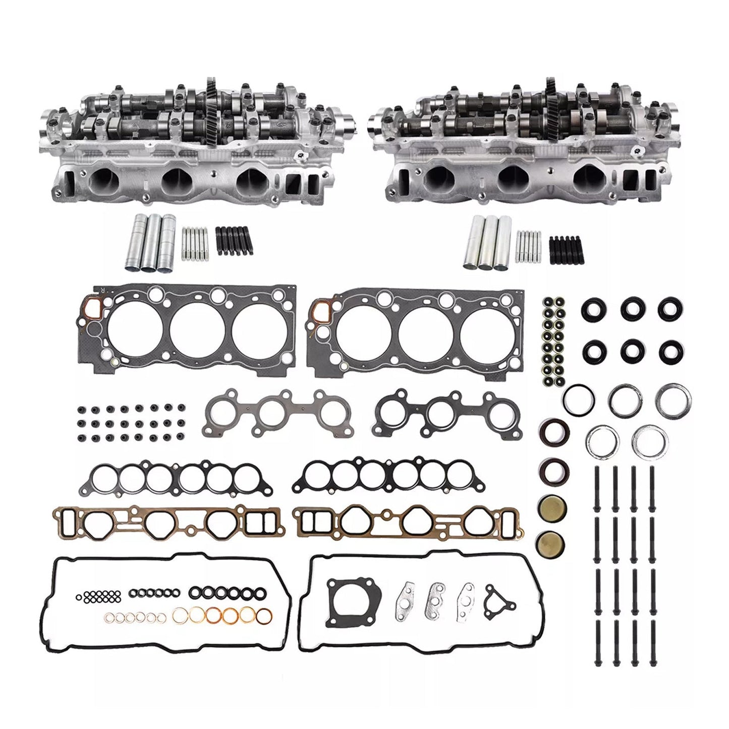 1996-2002 TOYOTA 4RUNNER 3.4L 2 pezzi testata cilindro e guarnizioni e bulloni 11101-69136 1305362050