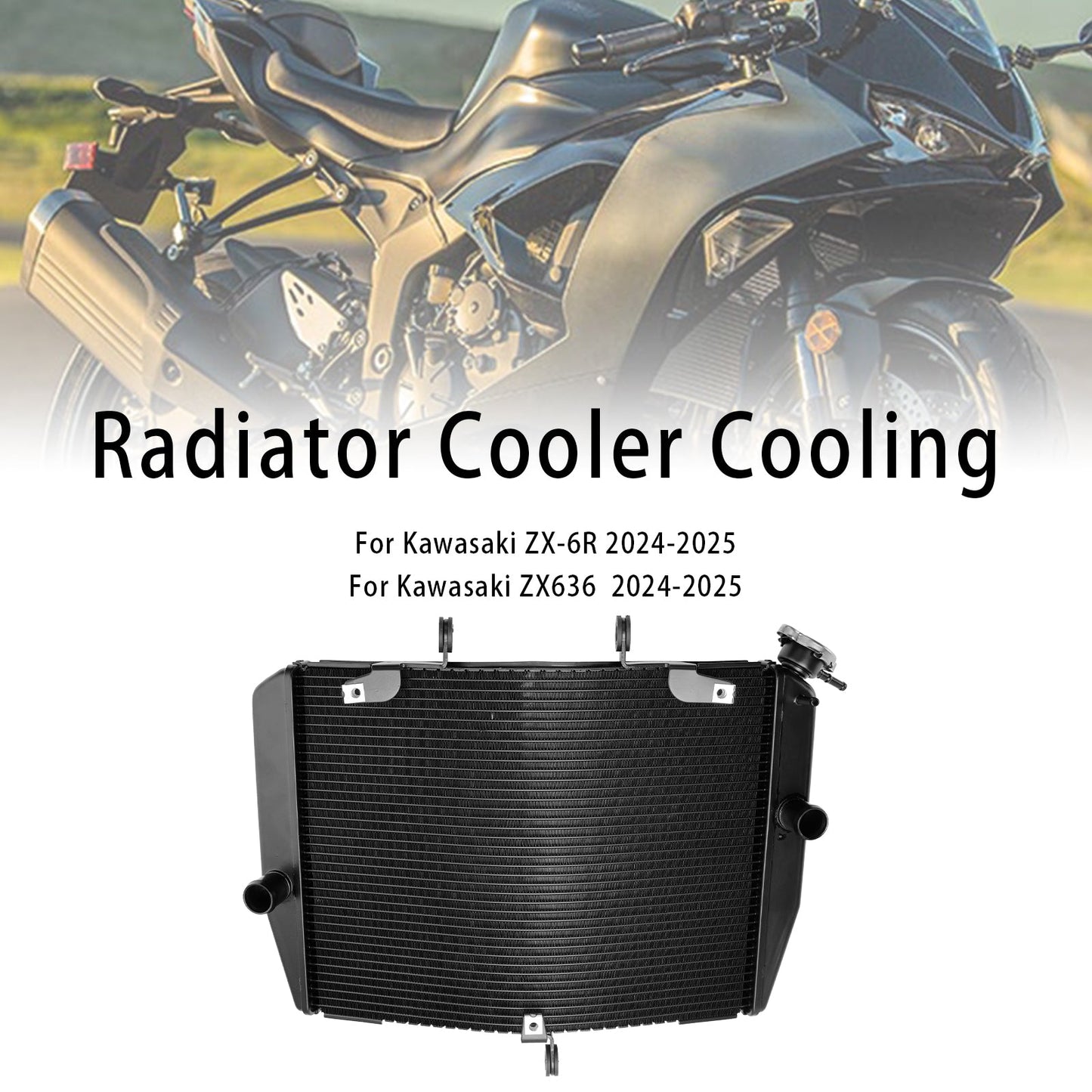 Radiatore di raffreddamento del motore Kawasaki ZX-6R ZX636 2024-2025