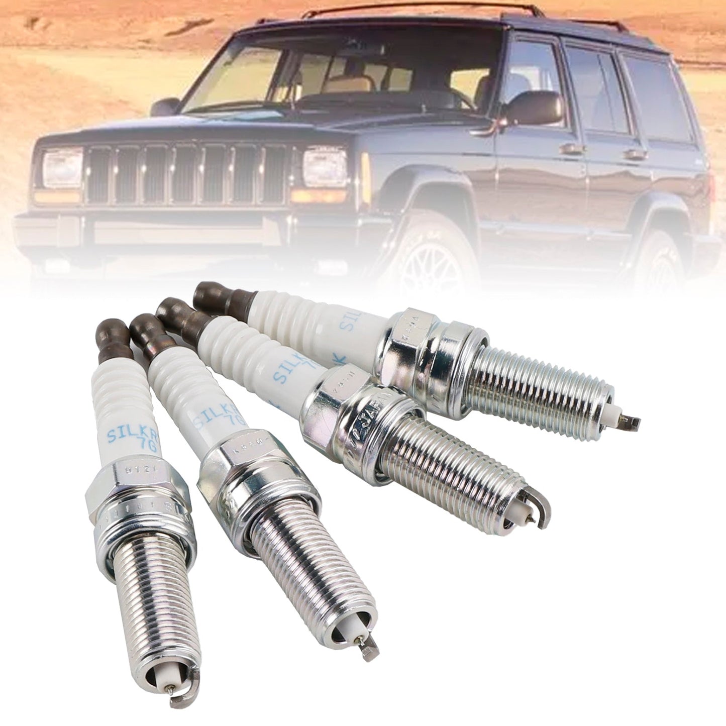 4 candele 68292346AA per Jeep Cherokee Wrangler 2.0 L4