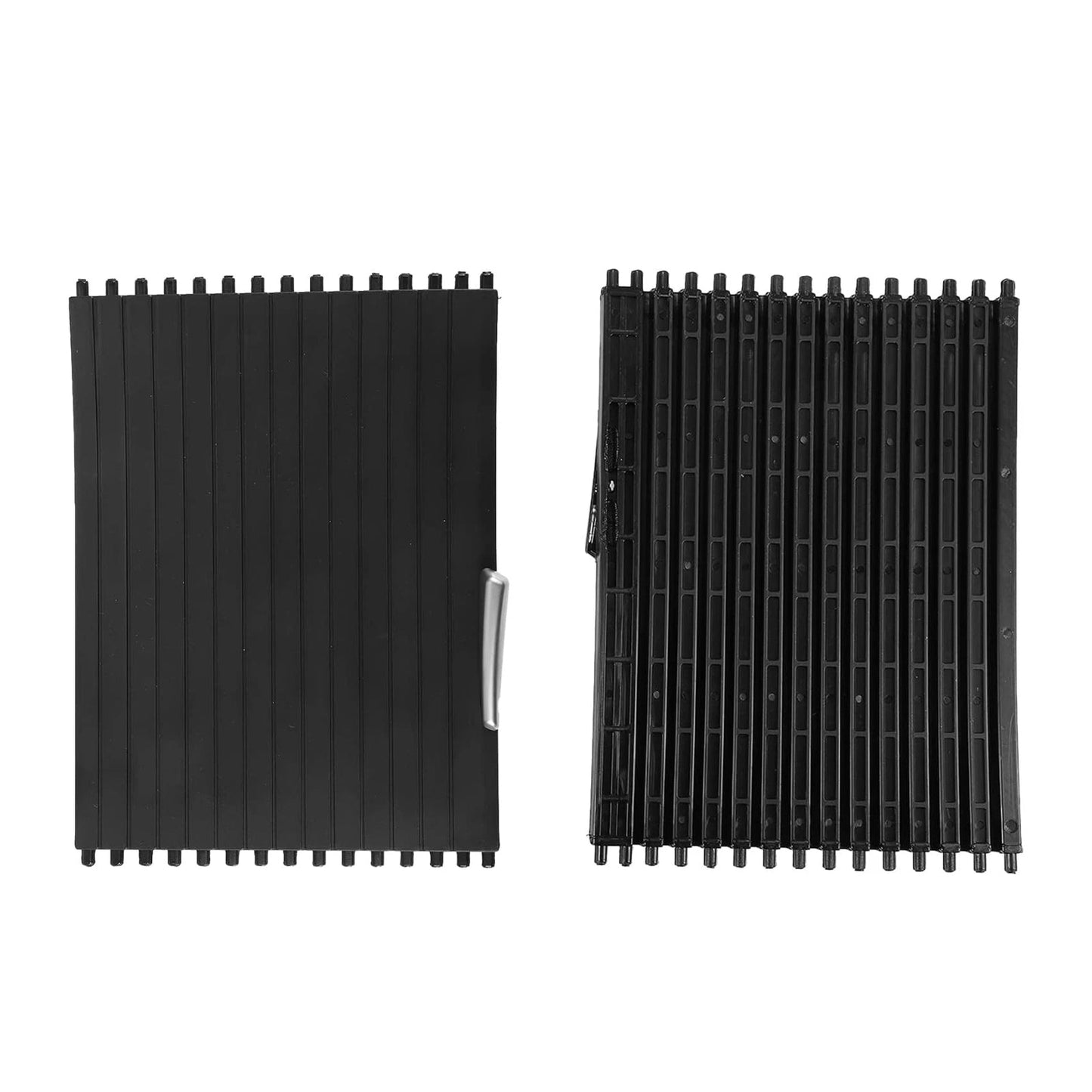 2 pezzi di supporto per console portabicchieri, copertura avvolgibile per BMW X5 X6 E70 E71 2007-2014