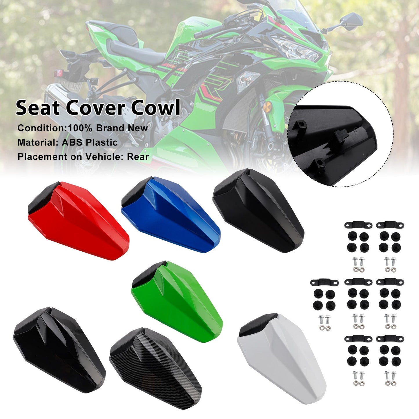 Carenatura posteriore Racing Tail per Kawasaki ZX25R ZX4R ZX4RR 2020-2025