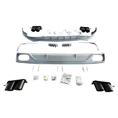Kit carrozzeria e paraurti in stile ABT per Audi Q8 S-Line MK1 2018-2023.