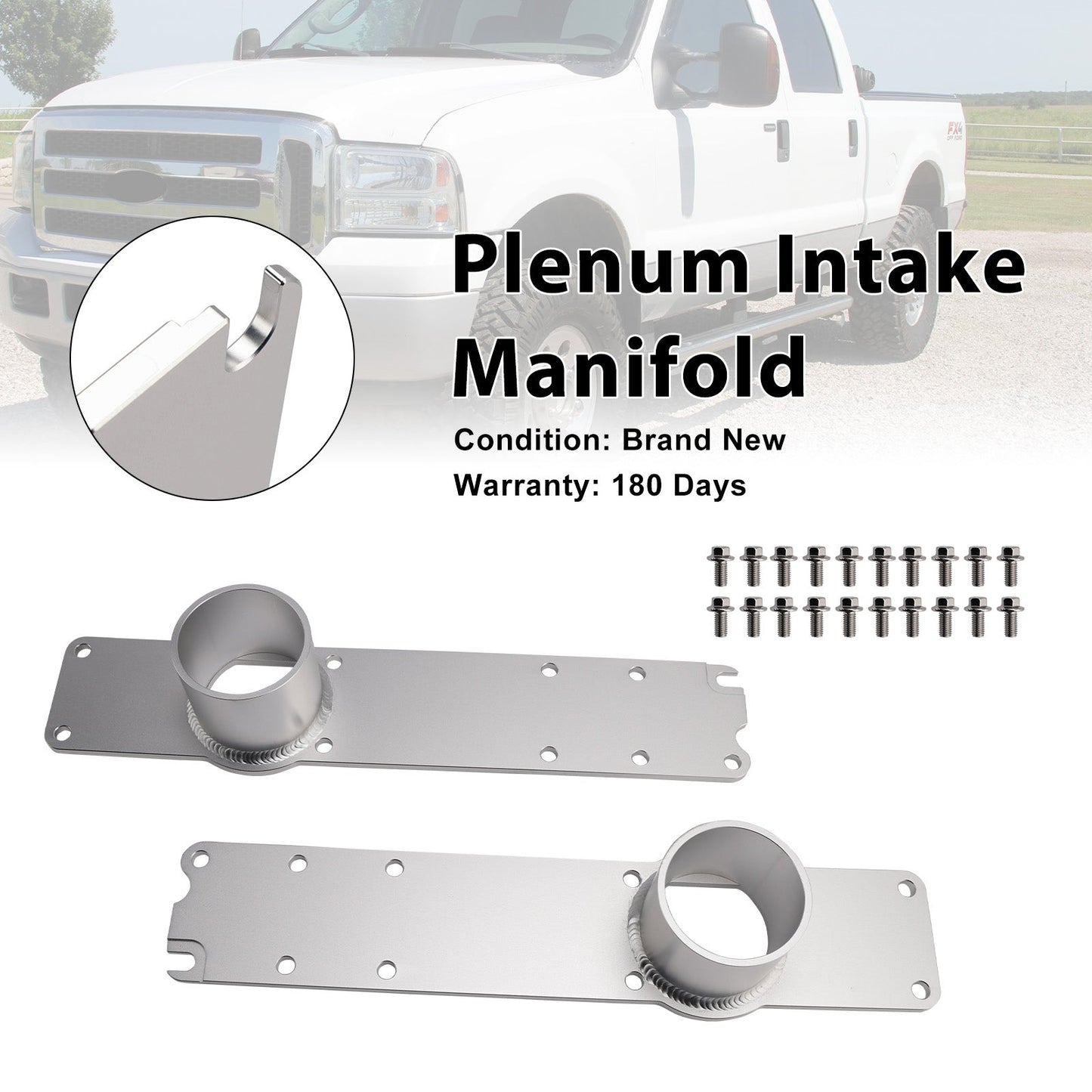 Collettore di aspirazione in alluminio con bullone per Ford Powerstroke 7.3L 99.5-03
