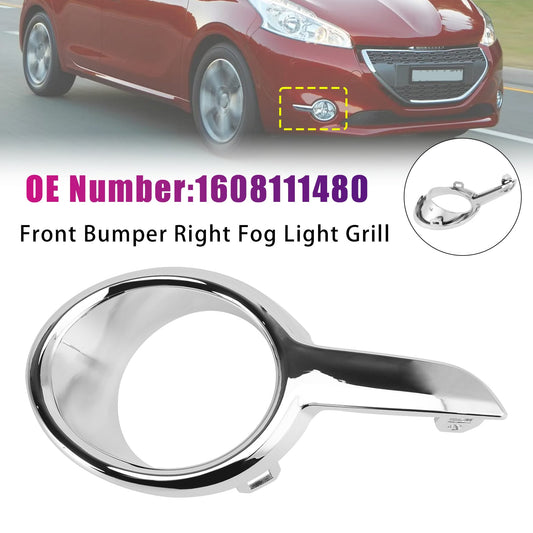 Griglia fendinebbia anteriore destra 1608111480 per Peugeot 208 2012-2015