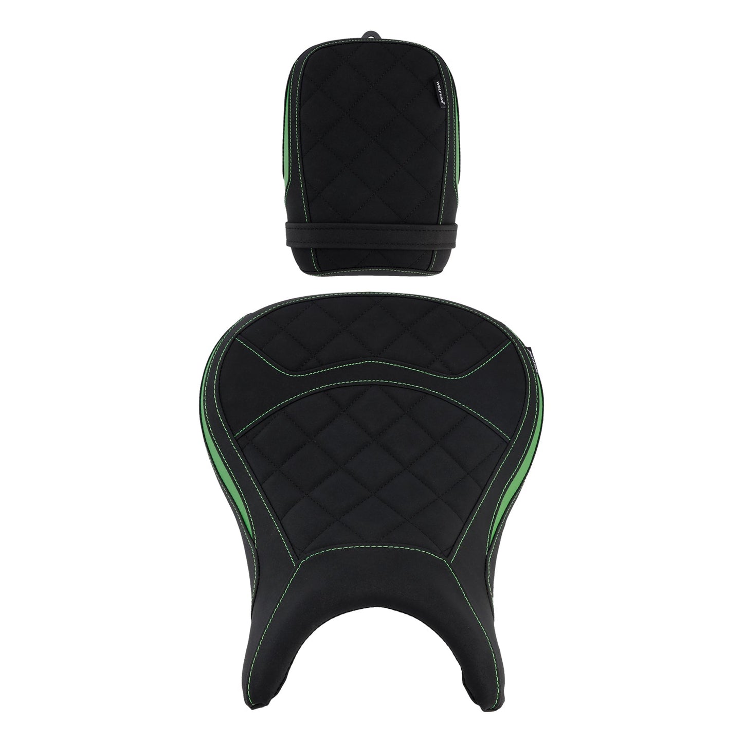 Kit sella pilota e passeggero posteriore inferiore verde per Kawasaki Eliminator 500 2024-2025