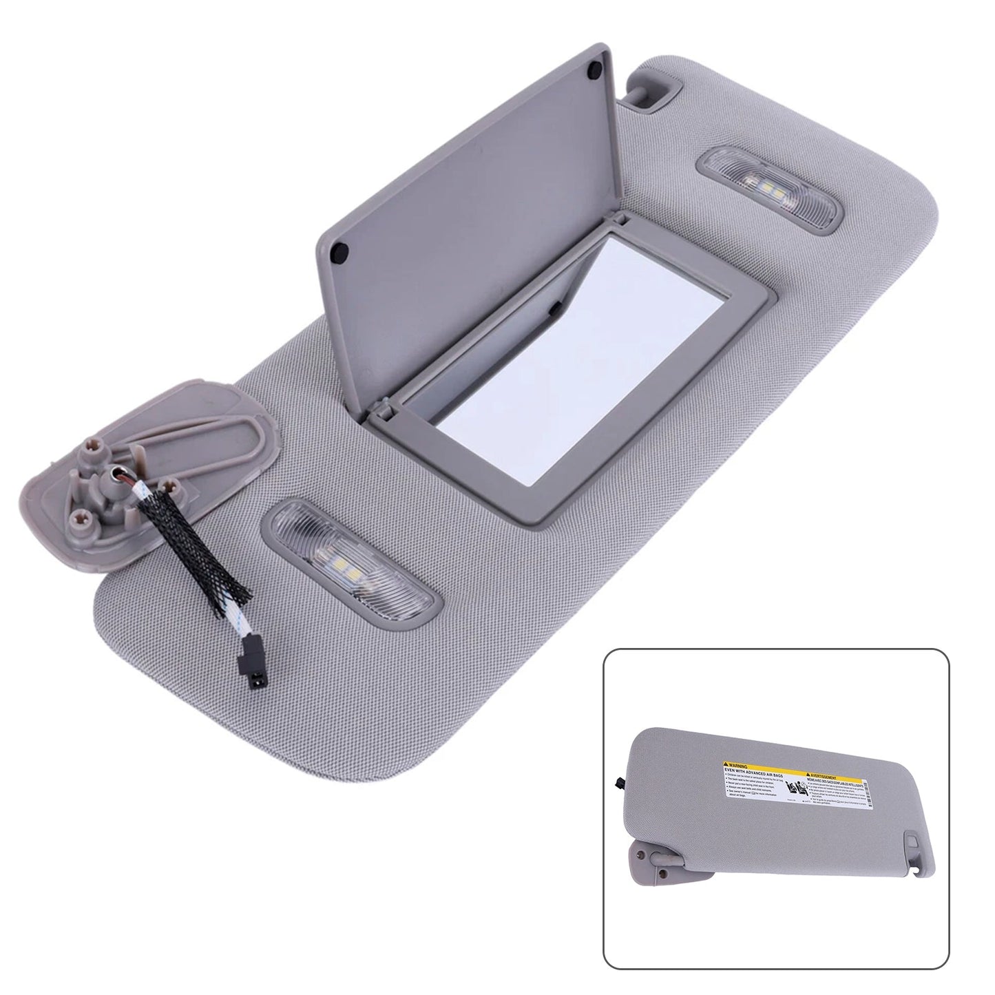 Visiera parasole sinistra grigia 85220-F0100TTX per Hyundai Elantra 16-19