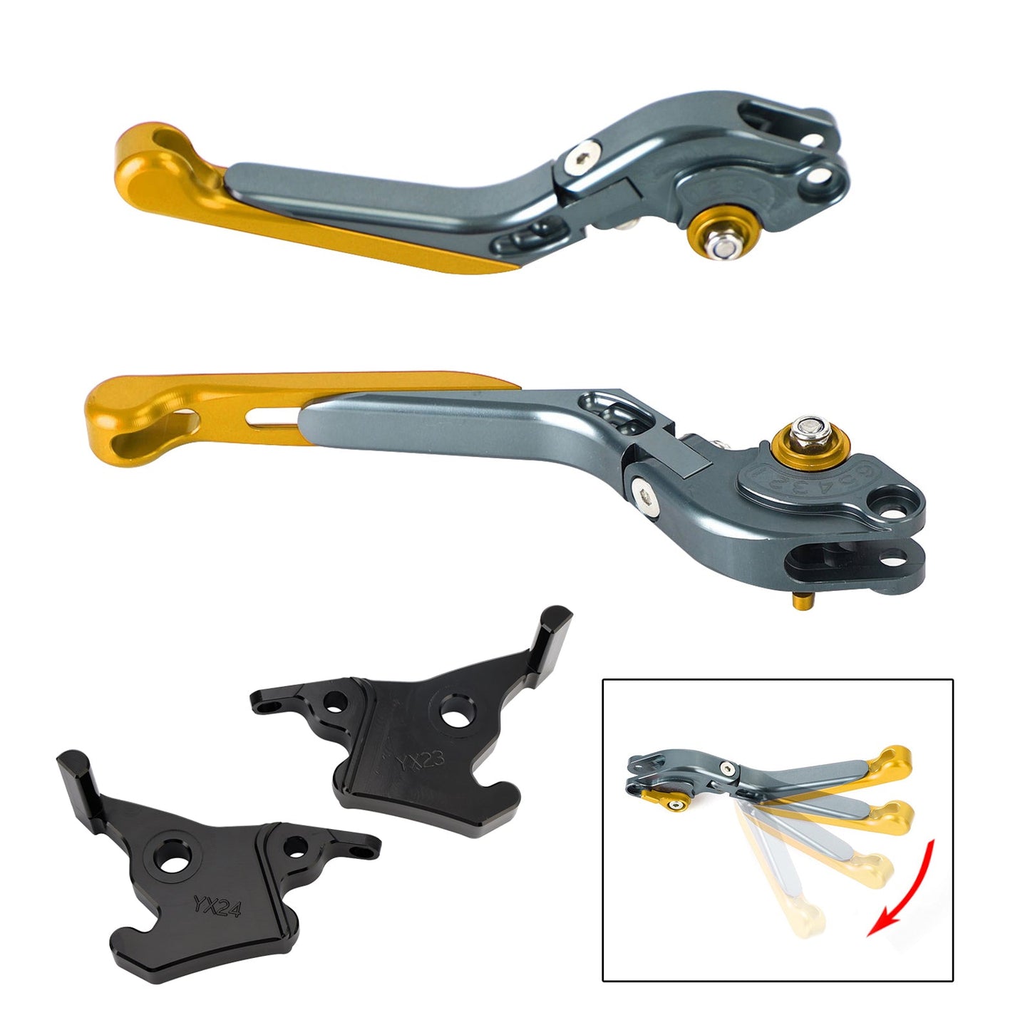 Leva freno frizione regolabile adatta per YAMAHA XMAX 300 2023-2025