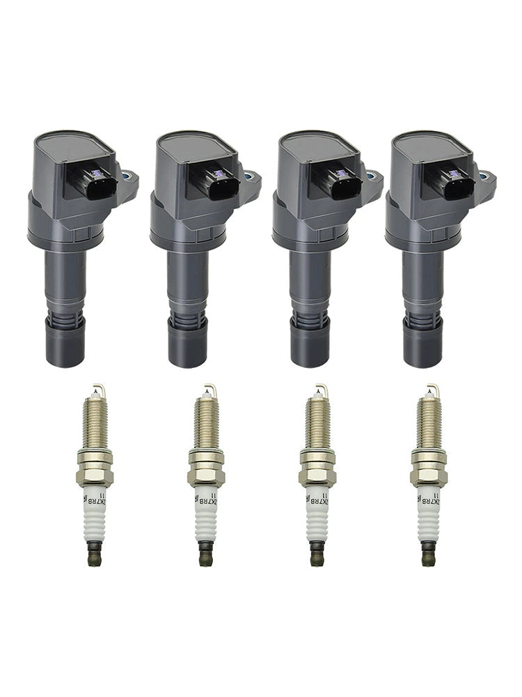 4x Bobina di accensione + 4x Candela UF672 per Acura ILX 2.0L Honda Civic HR-V 1.8L