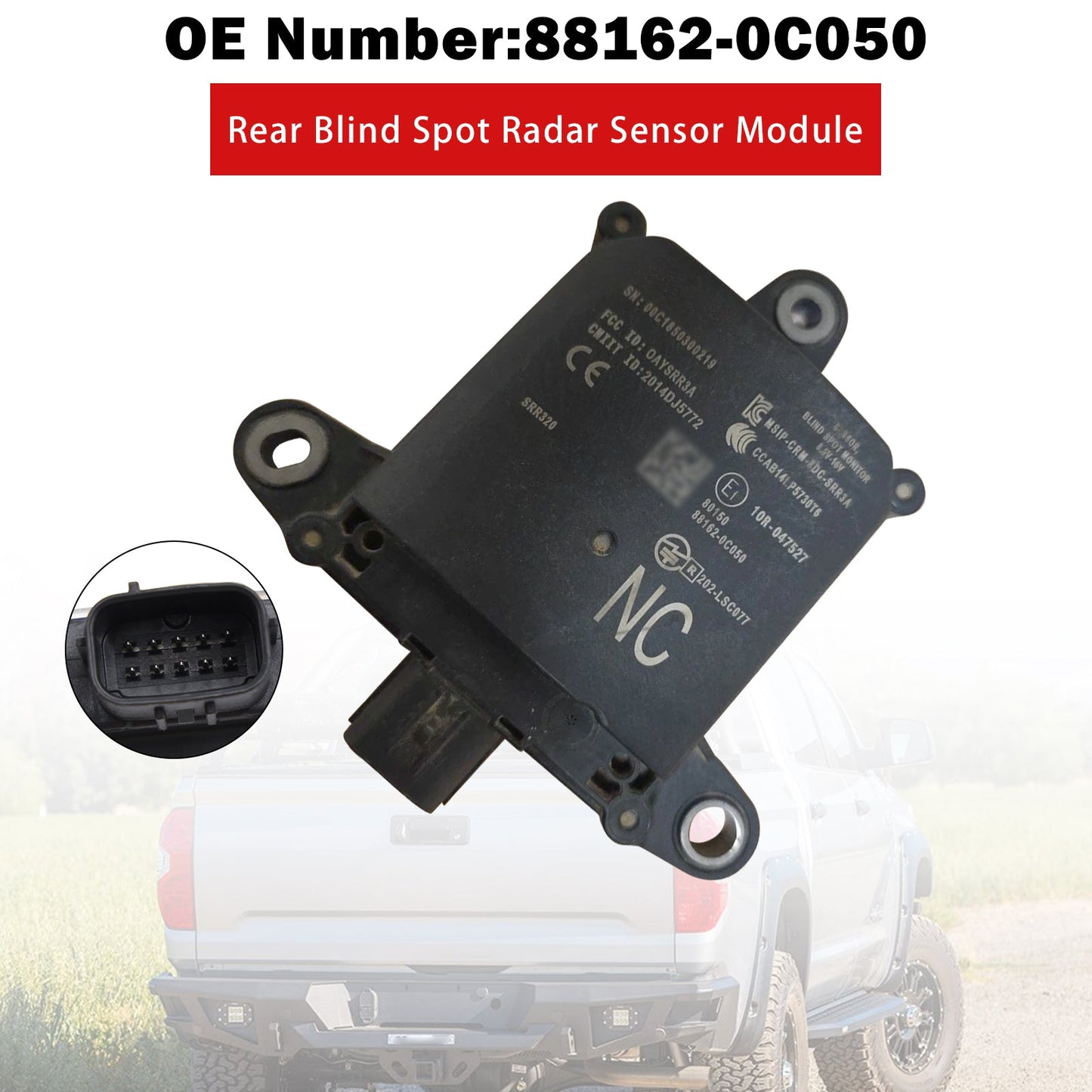Modulo sensore radar per angolo cieco posteriore 88162-0C050 per Toyota Tundra 2014-2021
