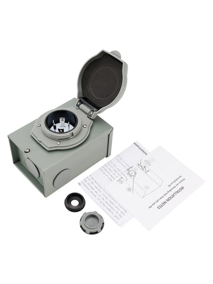 Scatola di ingresso per generatore RV da 30 Ampere NEMA SS2-50P Scatola di ingresso alimentazione 125/250 V