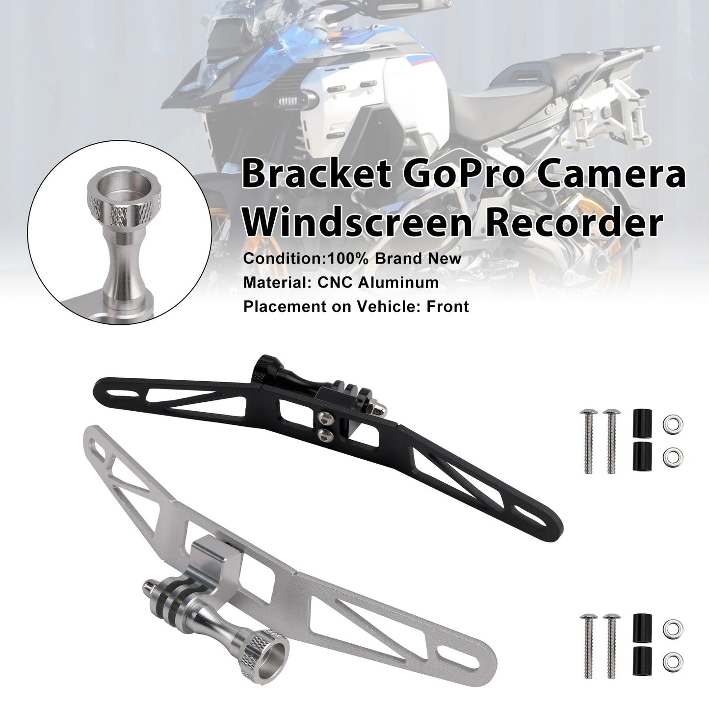 Supporto per parabrezza GoPro per BMW R1300GS S1000XR F900XR F850GS