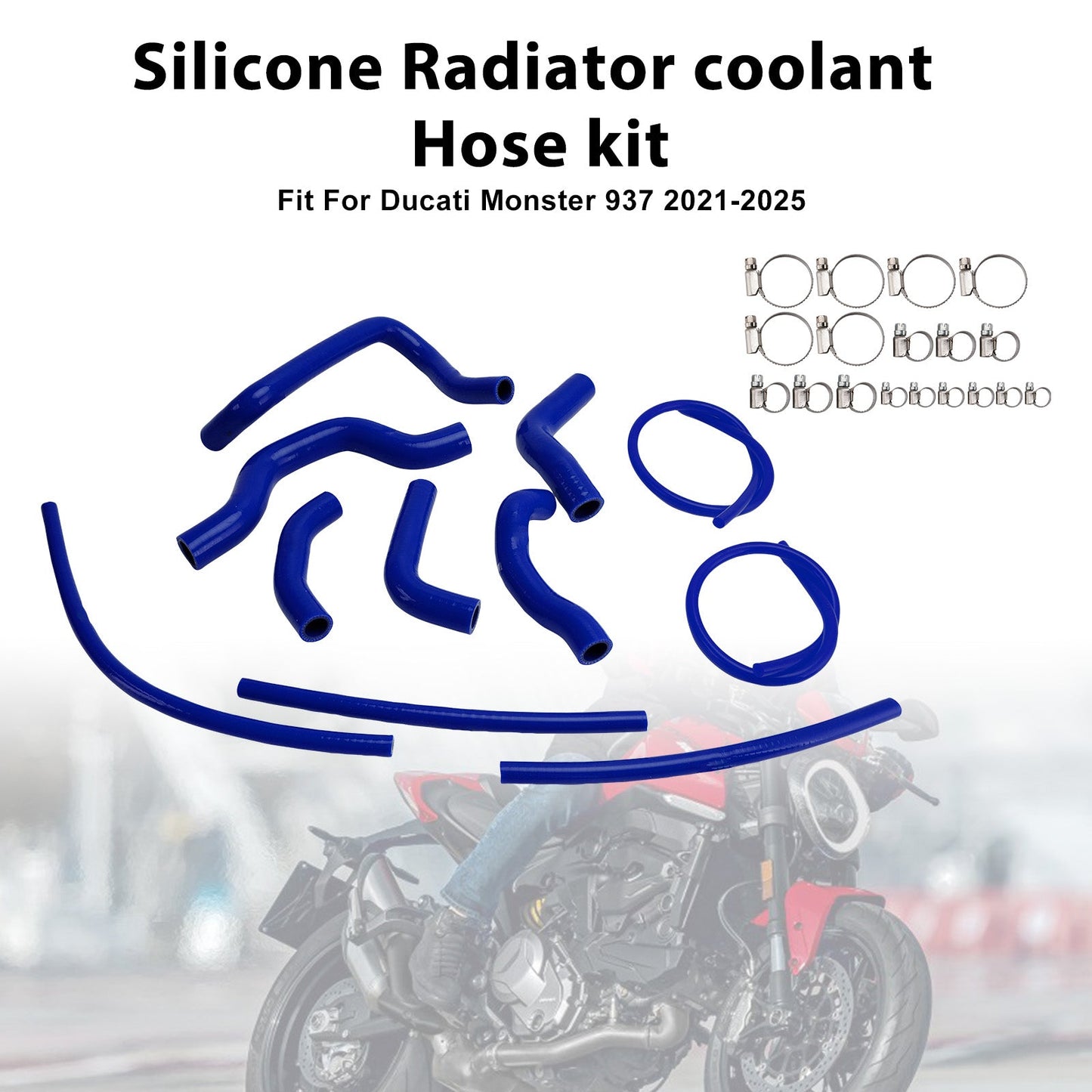 Tubo flessibile del liquido di raffreddamento del radiatore in silicone Ducati Monster 937 2021-2025