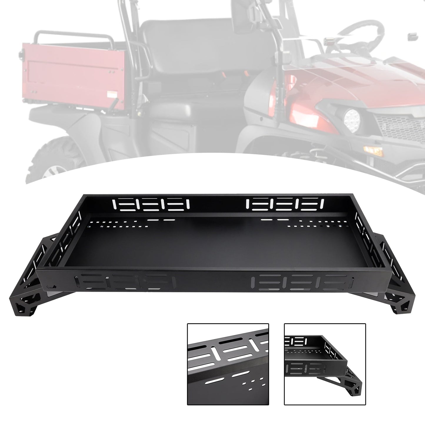 Portapacchi universale in metallo rialzato per UTV per Polaris Ranger 900 General