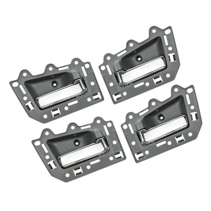 4 pezzi Maniglia interna porta anteriore posteriore cromata per Jeep Grand Cherokee 2005-2011