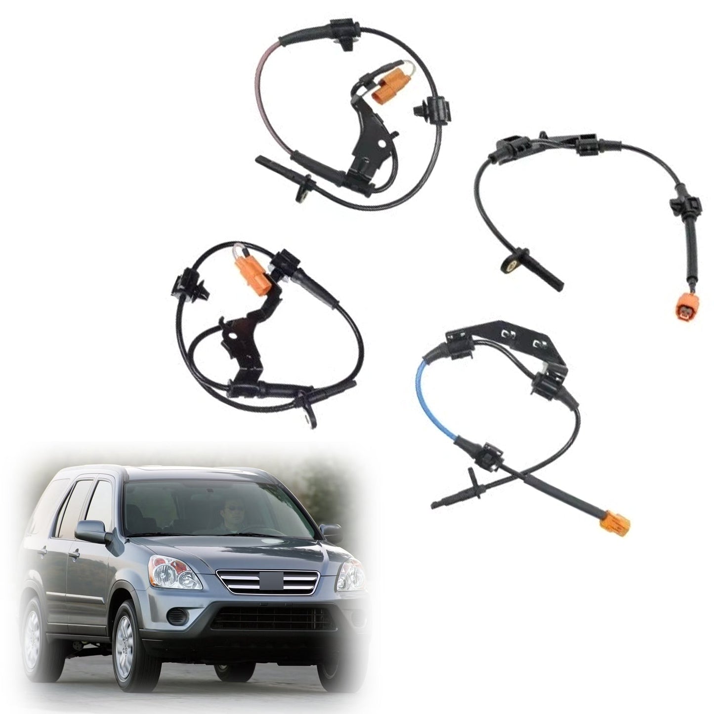 4 sensori di velocità ruota ABS anteriori, posteriori, sinistri e destri per Honda CR-V 2002-2006