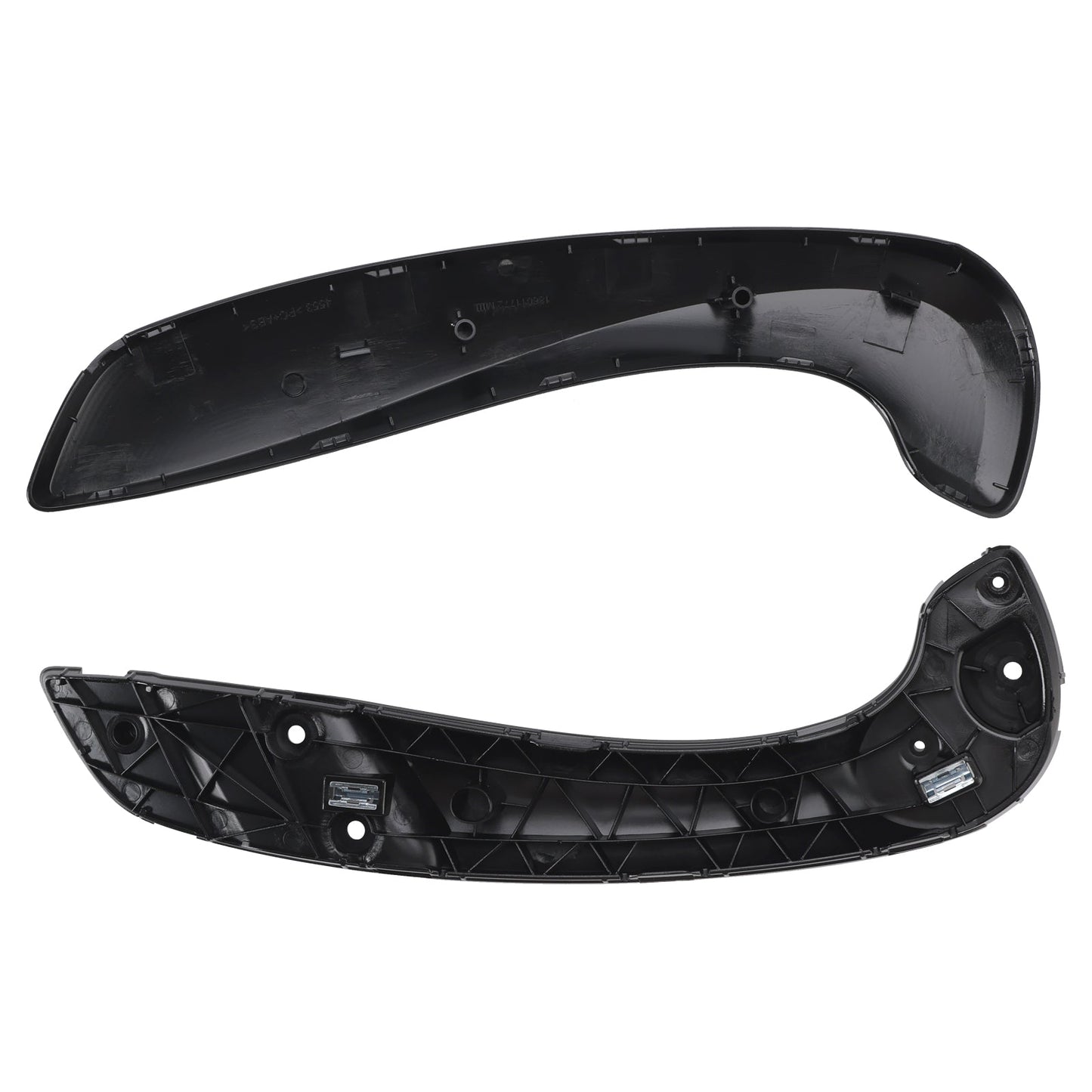 Maniglia interna porta anteriore sinistra base + set di copertura nero per Renault Megane MK3 Fluence