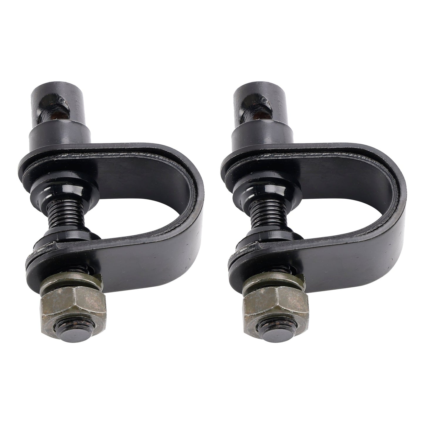 Specchietti retrovisori rettangolari stile old school con morsetto per moto, neri Brattstyle