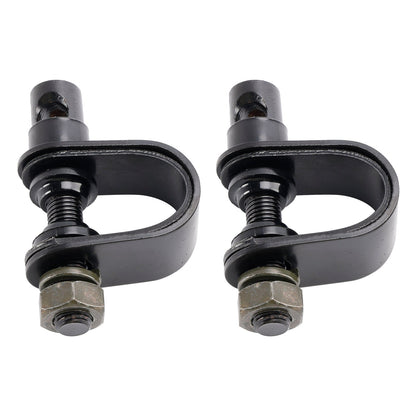 Specchietti retrovisori rettangolari stile old school con morsetto per moto, neri Brattstyle