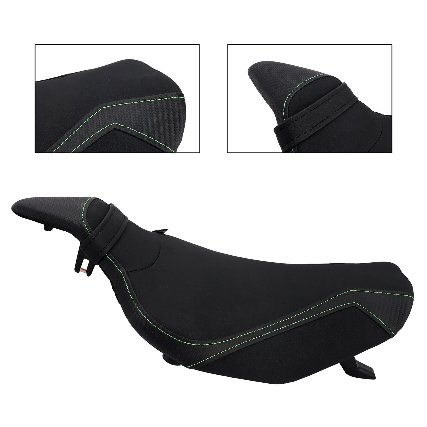 2014-2025 Per Kawasaki Z1000 2024 Per Kawasaki Z1000 Sella anteriore per pilota Raider Sella passeggero Verde2 Rosso