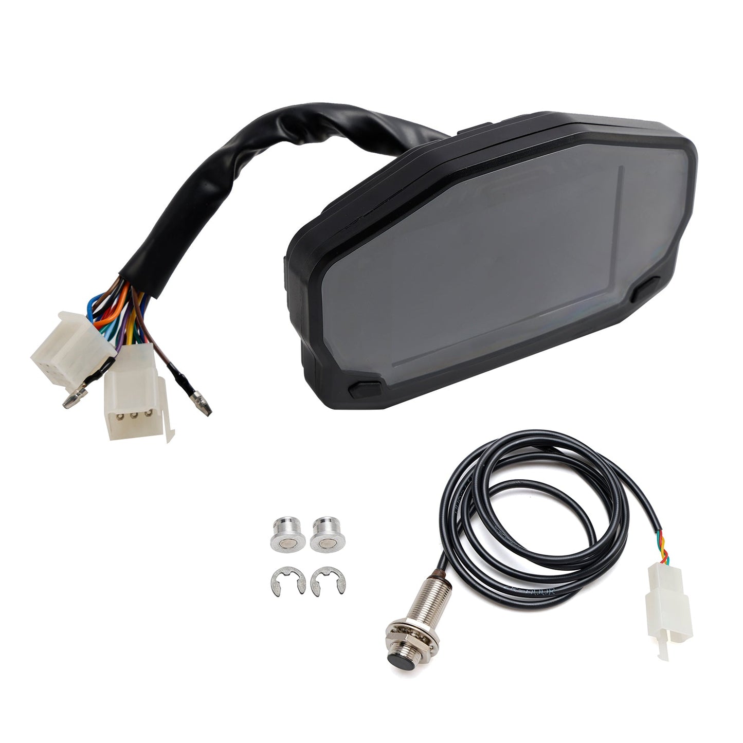 Tachimetro digitale con display LCD retroilluminato RPM universale per moto