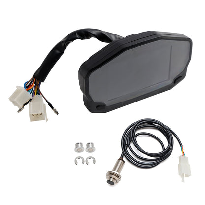 Tachimetro digitale con display LCD retroilluminato RPM universale per moto