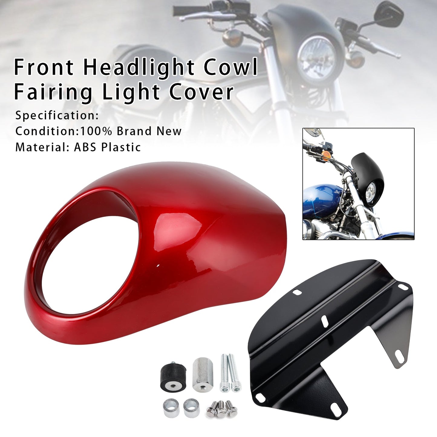 Copertura faro anteriore Sportster Dyna XL 883 1200 FX dal 1973 in poi