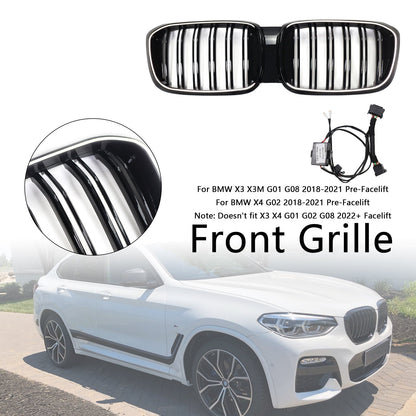Griglia a maglie frontali a rene pre-restyling BMW X3 X3M G01 G08 2018-2021 51138469959 51138469959