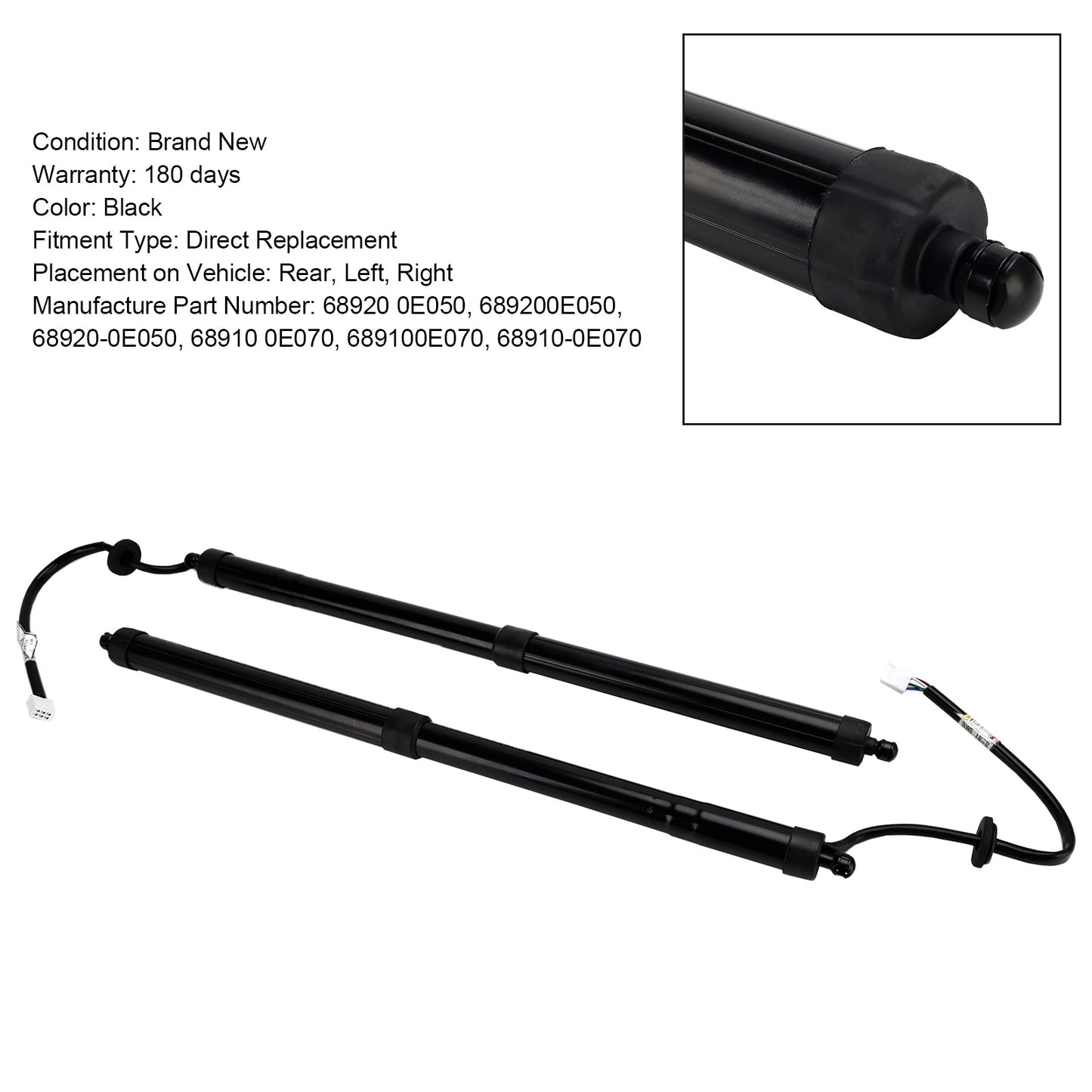 Sollevatore elettrico per portellone posteriore Toyota Highlander 2020-2023 2 pezzi 68910-0E070 689200E050