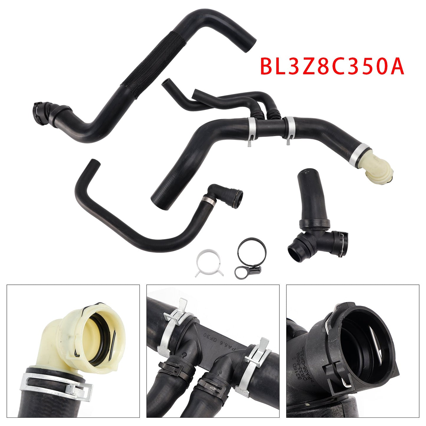 Kit di tubi flessibili per liquido di raffreddamento del radiatore per Ford F-150 5.0L (anni 2011-2014) - Codice articolo: BL3Z8C350A