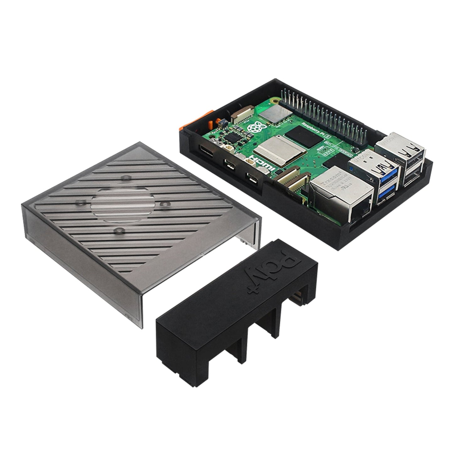 Raspberry Pi 5 POLY5+ Case Argon POLY 5+ Box compatibile con ventola di raffreddamento PWM ABS