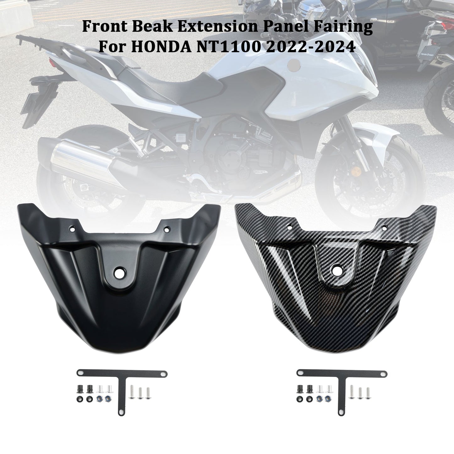 Estensione del becco anteriore HONDA NT1100 2022-2024, pannello del muso, carenatura