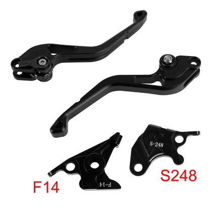 Nuova leva freno e frizione corta per Suzuki GSXR600 750 1000 DL650 GSR600, colore nero.