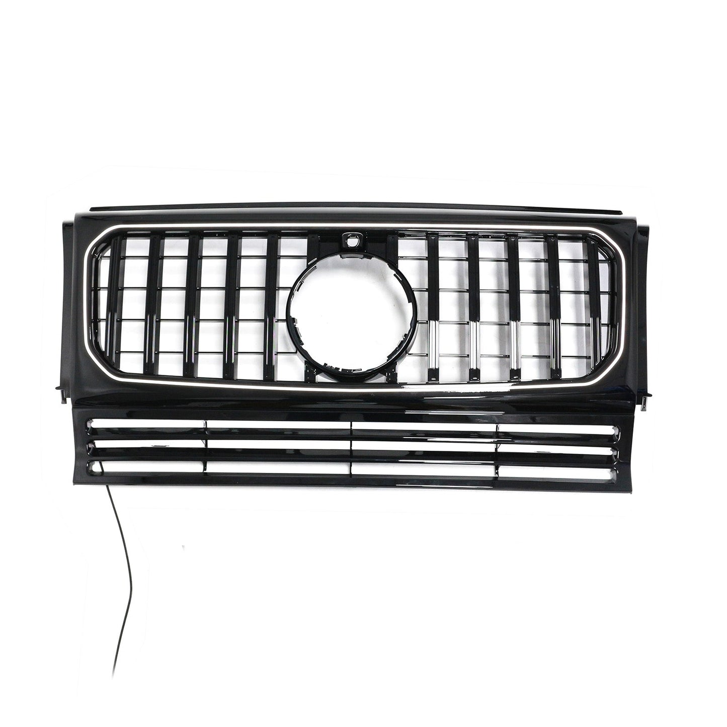 Griglia paraurti anteriore nera per Mercedes Benz Classe G W463, compatibile dal 1990 al 2018.