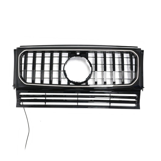 Griglia paraurti anteriore nera per Mercedes Benz Classe G W463, compatibile dal 1990 al 2018.