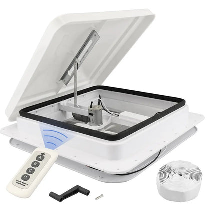 14" Caravan Skylight Roof Vent Remote Control Camper Motorhome RV Aspiratore
