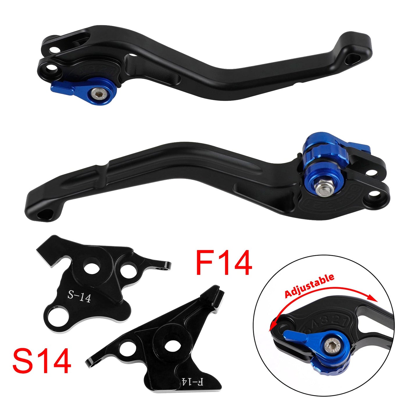 Nuovo Corto Leve Freno Frizione per Suzuki GSF650 GSX1250 GSXR1300 DL1000 Blu