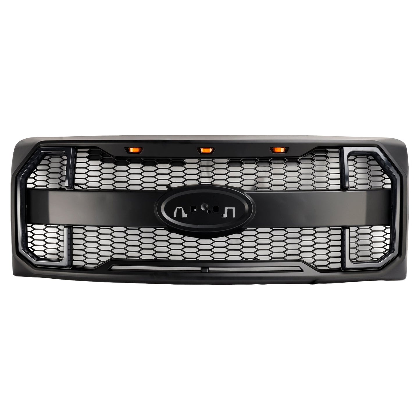 Griglia paraurti anteriore stile Raptor nero opaco Ford F150 2009-2014 con LED