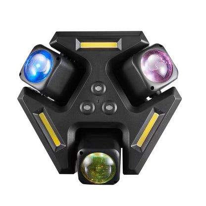Luce laser rotante RGBW da 150 W per DJ, effetto palco, festa, discoteca, spettacolo, bar
