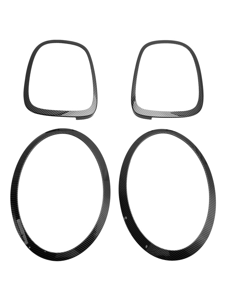 Set di anelli per castone surround con rivestimento per fanale posteriore da 4 pezzi per MINI F55 F56 F57