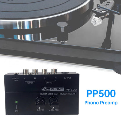 Preamplificatore Phono PP500 con controllo del volume per giradischi LP