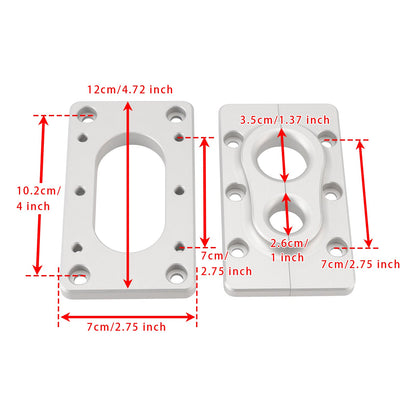 Confezione da 2 staffe di montaggio passanti in alluminio per Terminator X Max