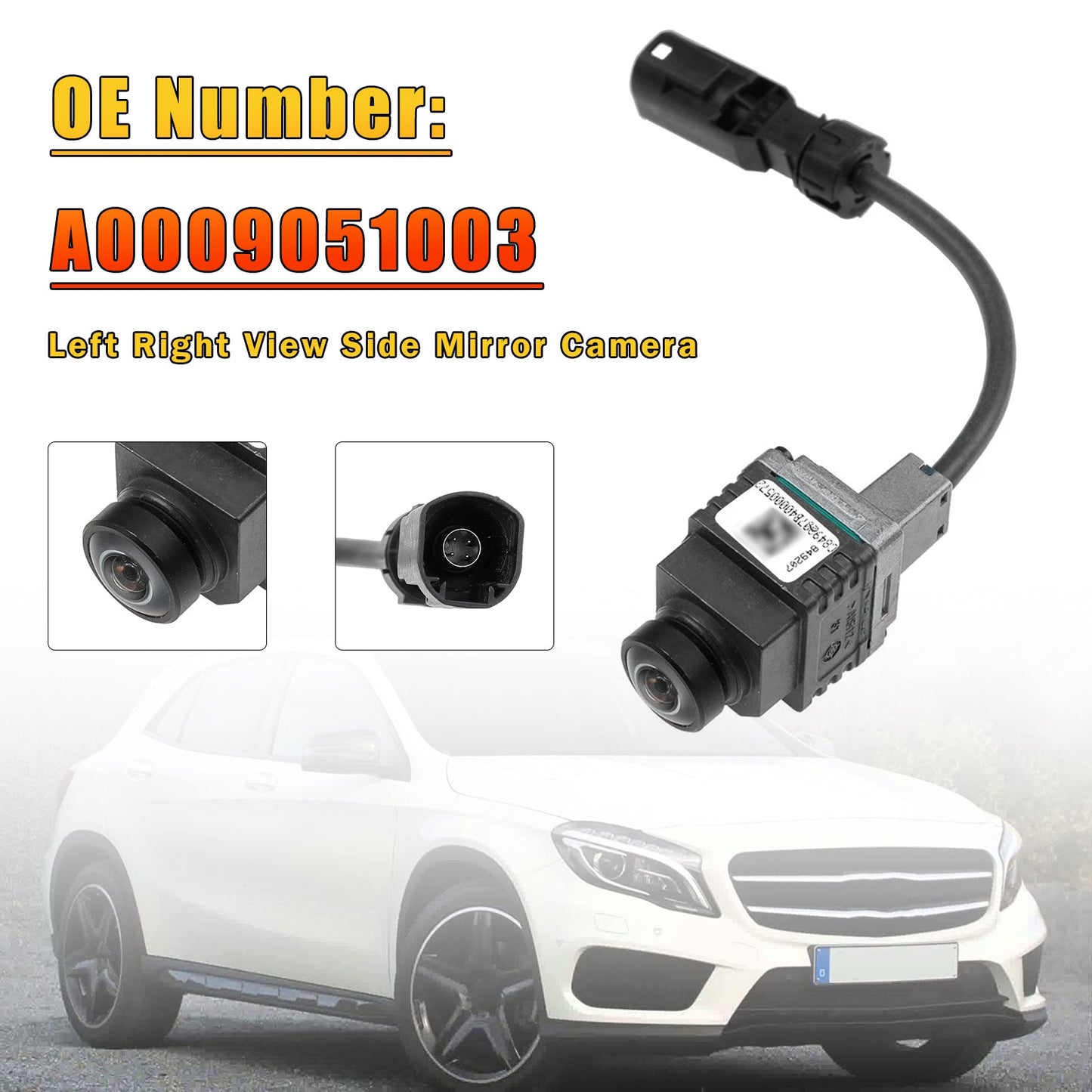 2009-2016 Per MERCEDES-BENZ CLASSE E (C207) Telecamera per specchietto laterale sinistro e destro A0009051003