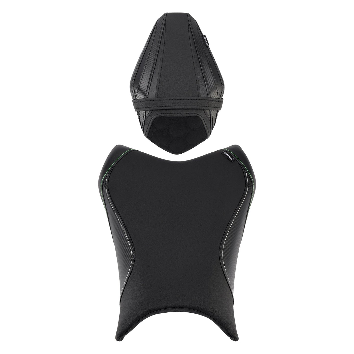 Kit cuscini passeggero Raider anteriori e posteriori per BMW R1300GS 2024-2025, colore nero.