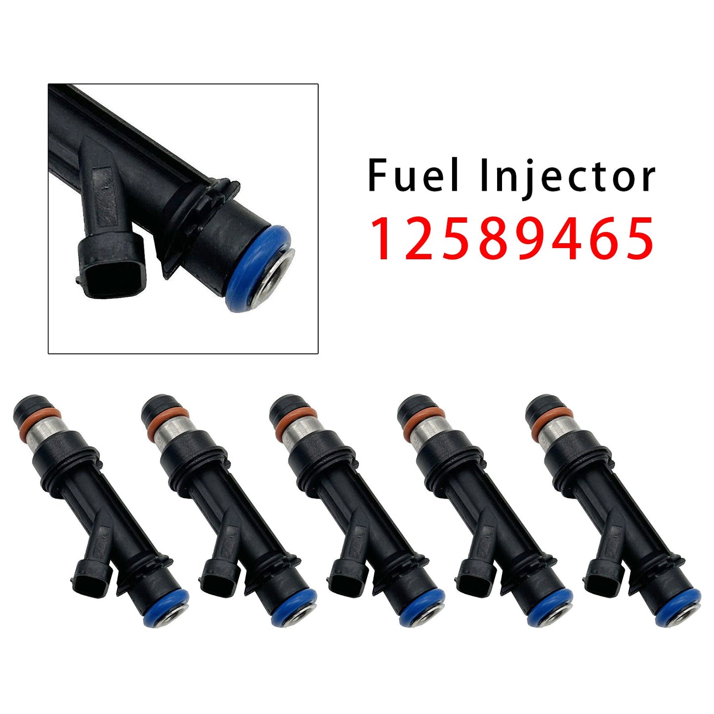 5 iniettori di carburante per Chevrolet Colorado Isuzu GMC Canyon Hummer H3 L5 12589465