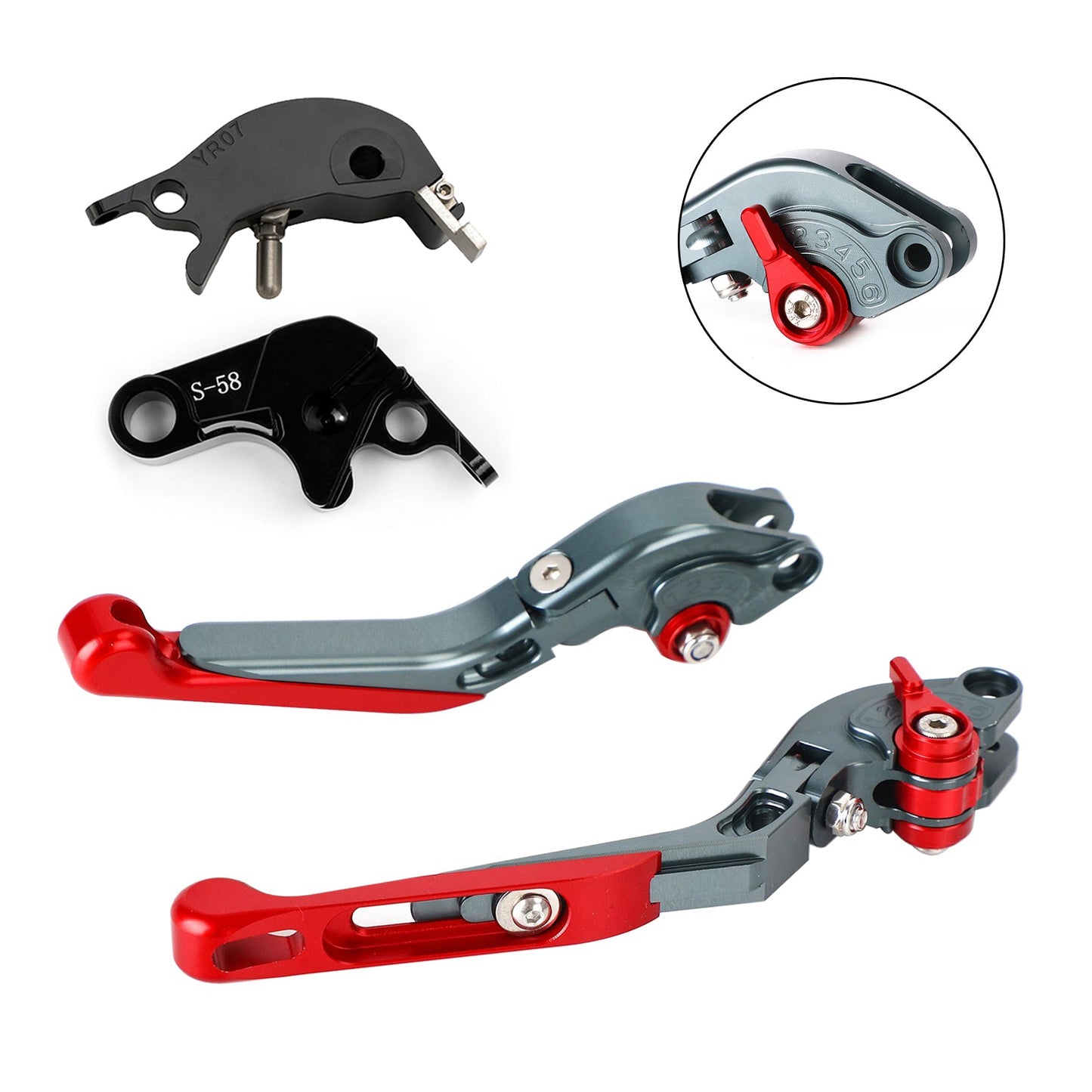 Leva freno frizione regolabile YAMAHA YZF R7 MT-10/SP FZ-10/SP 2022-2023