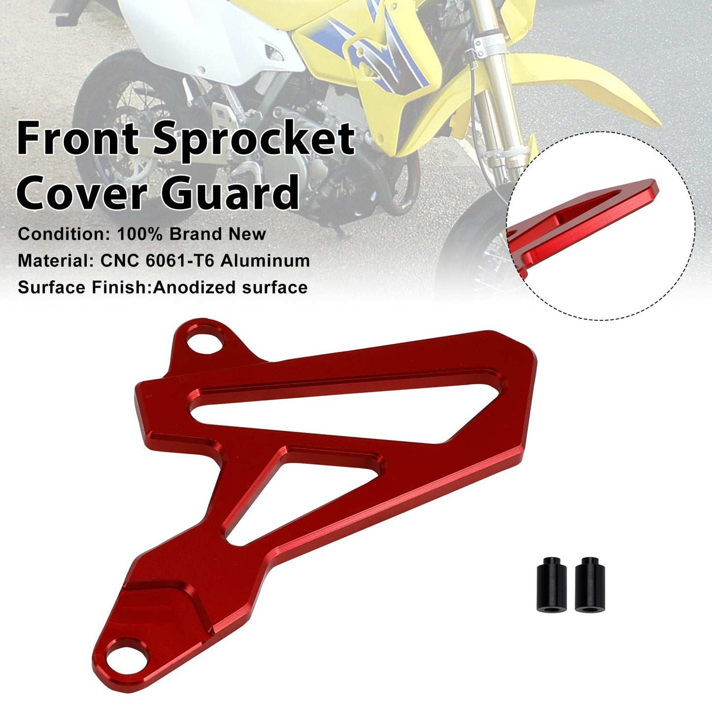 Protezione coperchio pignone anteriore per Suzuki DR-Z400SM 2000-2024 DRZ400/S/E