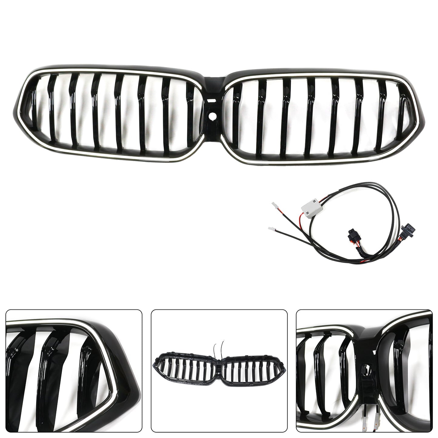 Griglia anteriore a rene nera lucida BMW Serie 6 G32 2020-2025