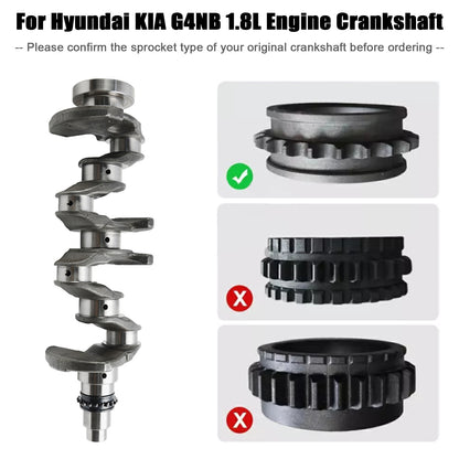 2014–2021 Kia K4 G4NB 1.8L Motore Albero motore e bielle e set cuscinetti 622V62EH00