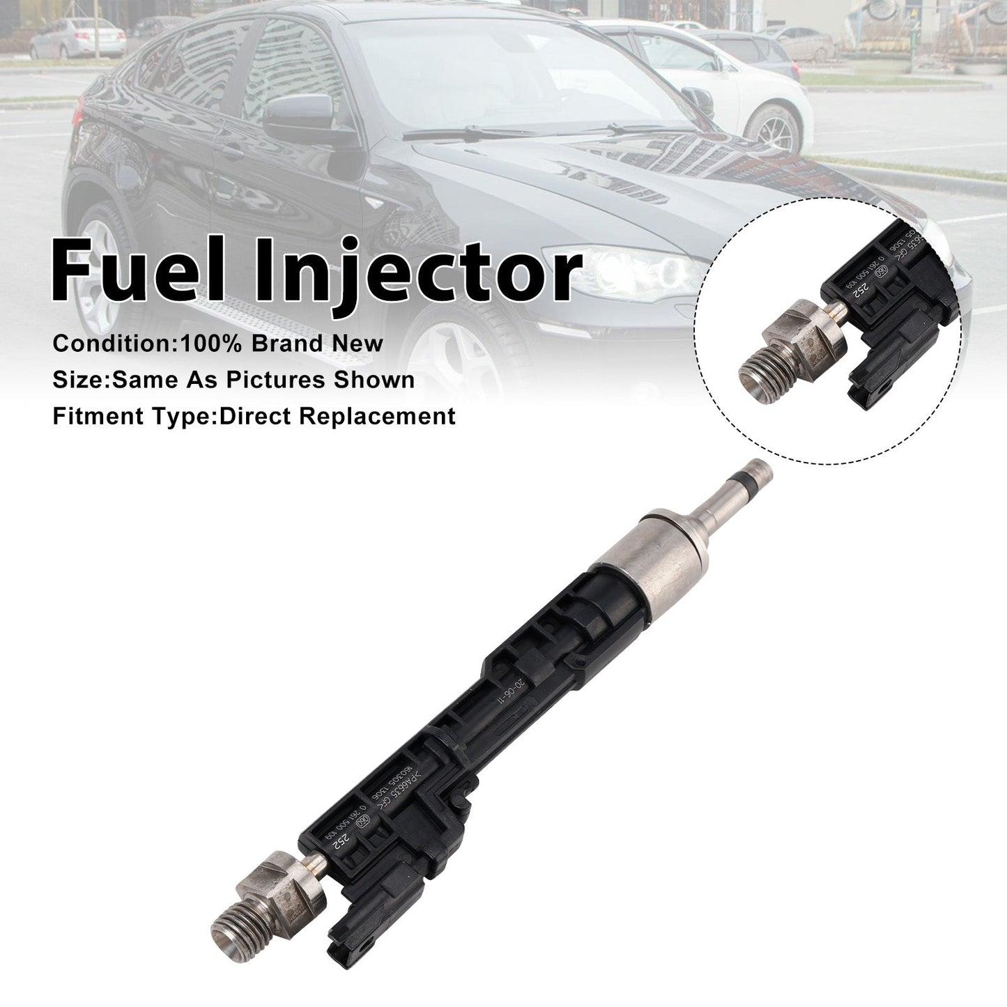 1 iniettore di carburante per BMW Serie 5 2011-2016 X5 2011-2013 0261500109