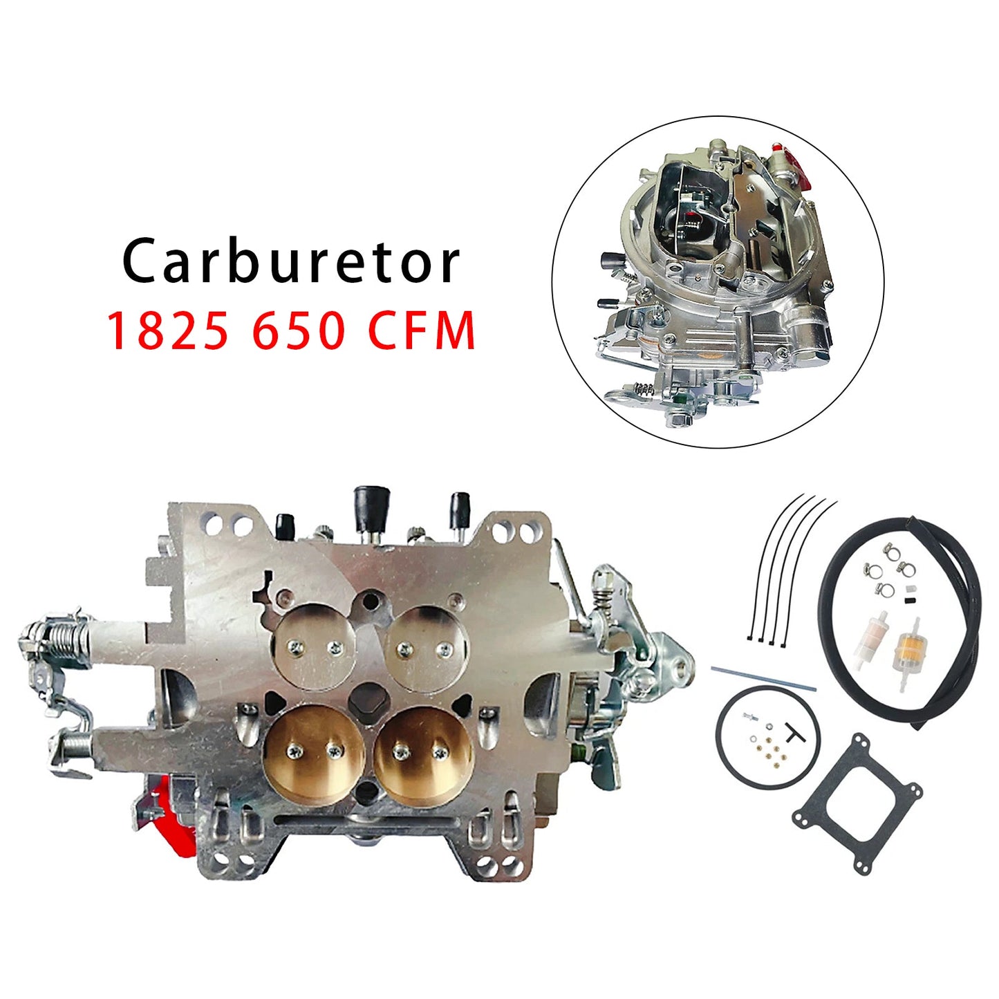 Carburatore 1825 650 CFM 4 corpi con starter manuale per Thunder Avs 1825 650 CFM